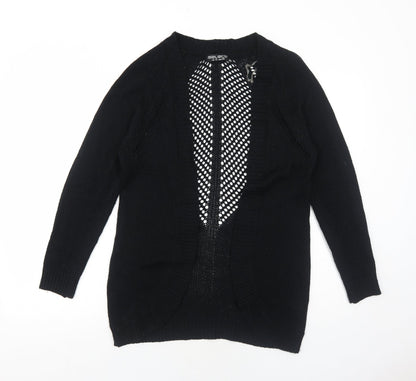 Womens UK Size 10 Select Black Cardigan Jumper