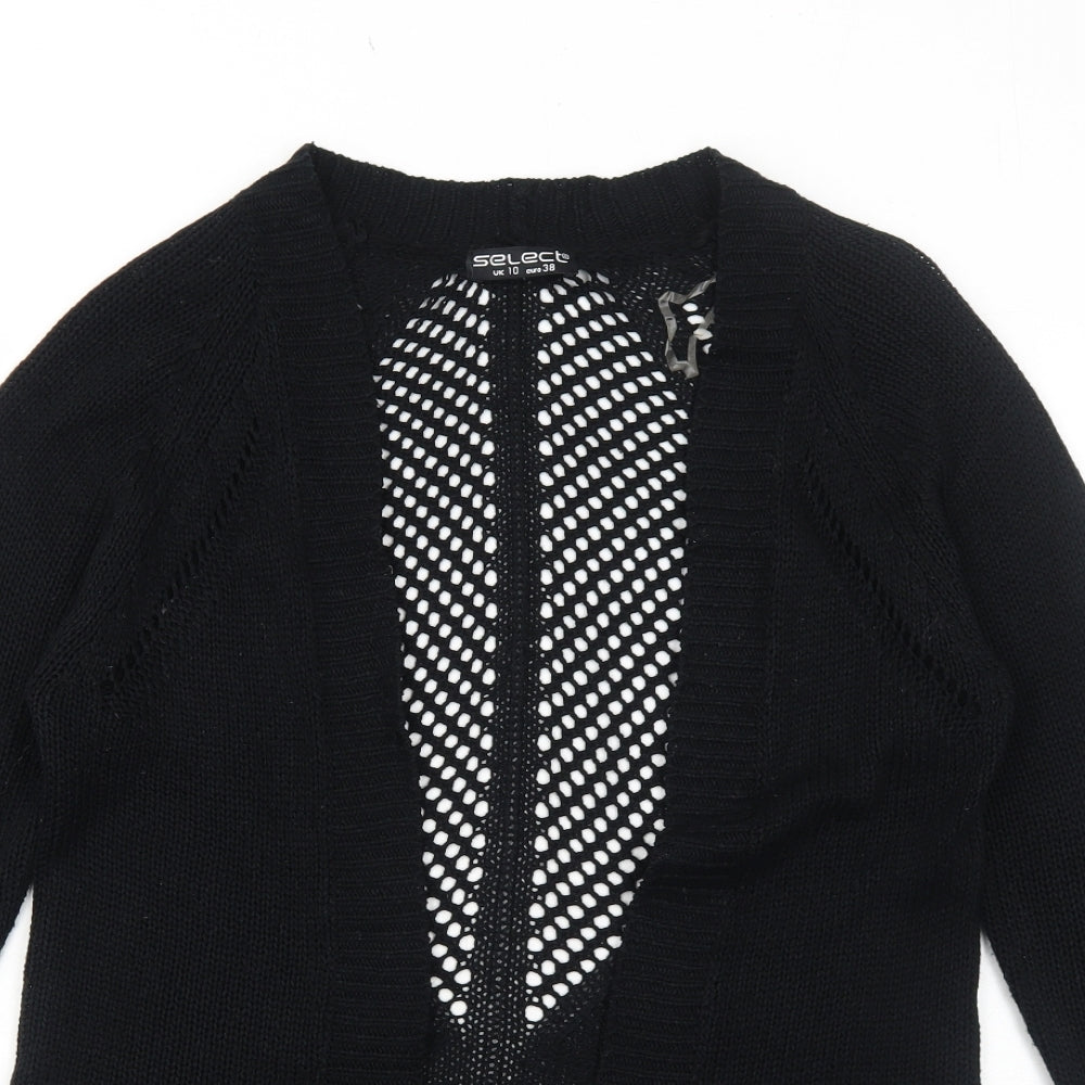 Womens UK Size 10 Select Black Cardigan Jumper