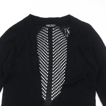 Womens UK Size 10 Select Black Cardigan Jumper