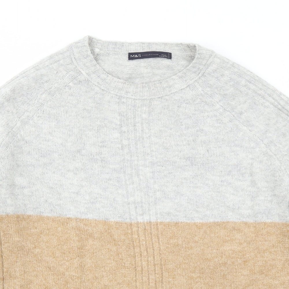 Womens UK Size S Marks and Spencer Grey Pullover Jumper
