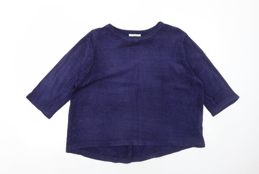 Womens UK Size M Zara Blue Pullover Jumper