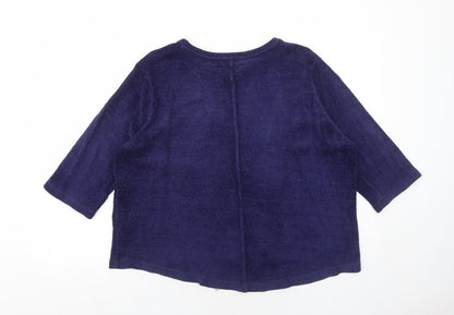 Womens UK Size M Zara Blue Pullover Jumper