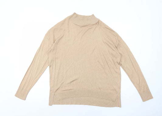 Womens UK Size 10 Dorothy Perkins Beige Pullover Jumper