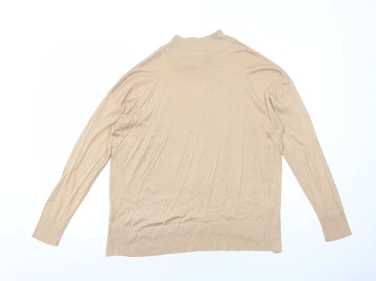 Womens UK Size 10 Dorothy Perkins Beige Pullover Jumper