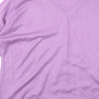 Womens UK Size M Bonmarché Purple Cardigan Jumper