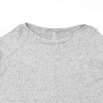 Womens UK Size M COIN 1804 Grey Basic Blouse