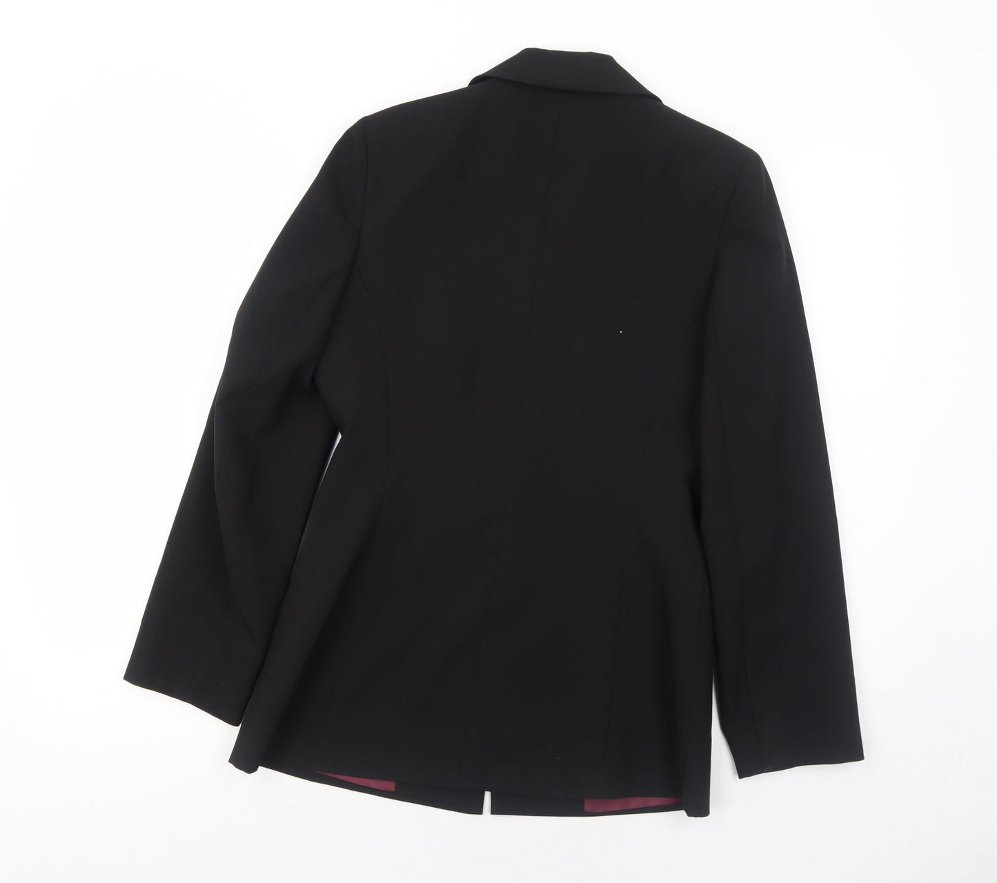 Womens UK Size 8 AMARANTO Regular Black Suit Jacket