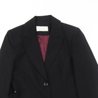 Womens UK Size 8 AMARANTO Regular Black Suit Jacket