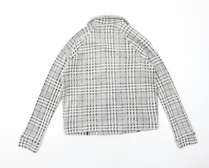 NEXT Womens Grey Geometric Jacket Blazer Size 6