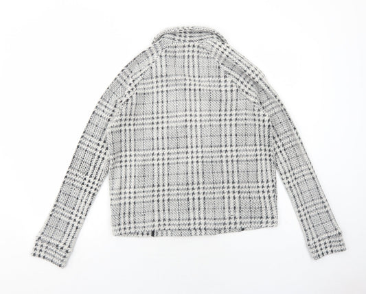 NEXT Womens Grey Geometric Jacket Blazer Size 6