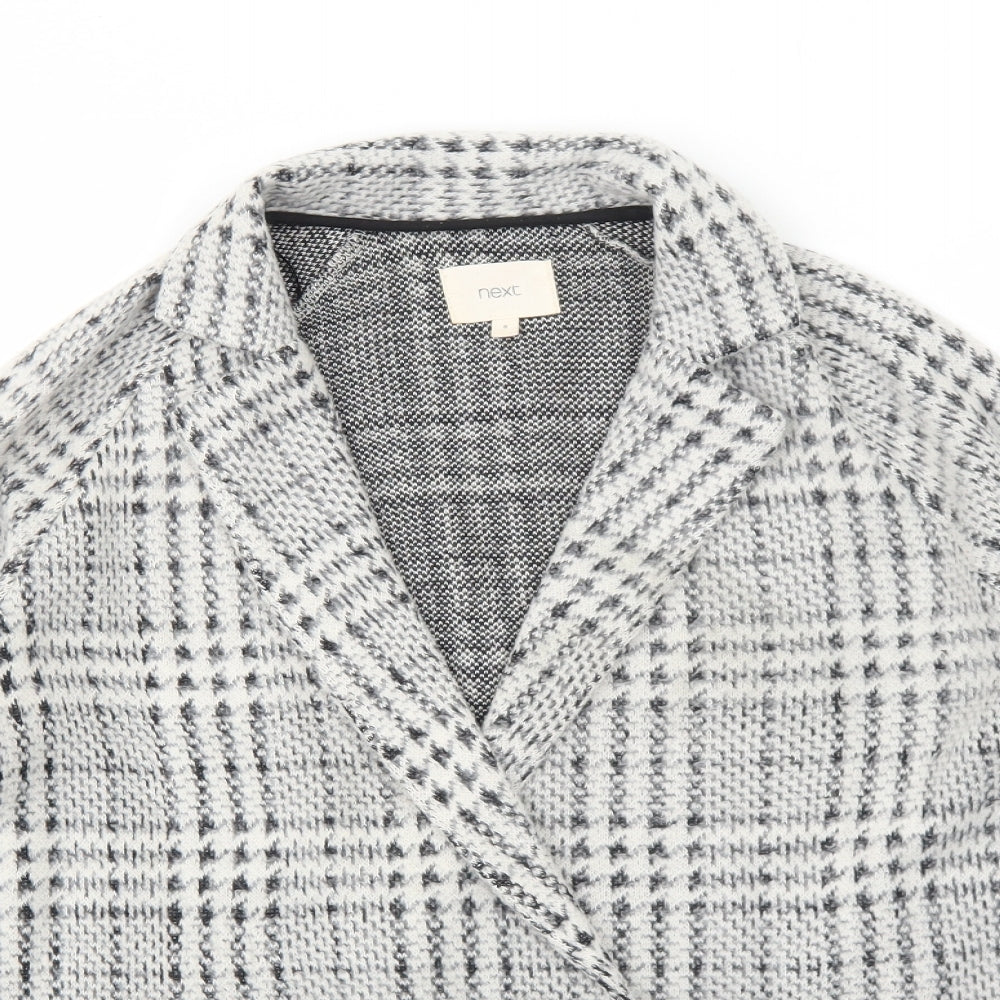 NEXT Womens Grey Geometric Jacket Blazer Size 6