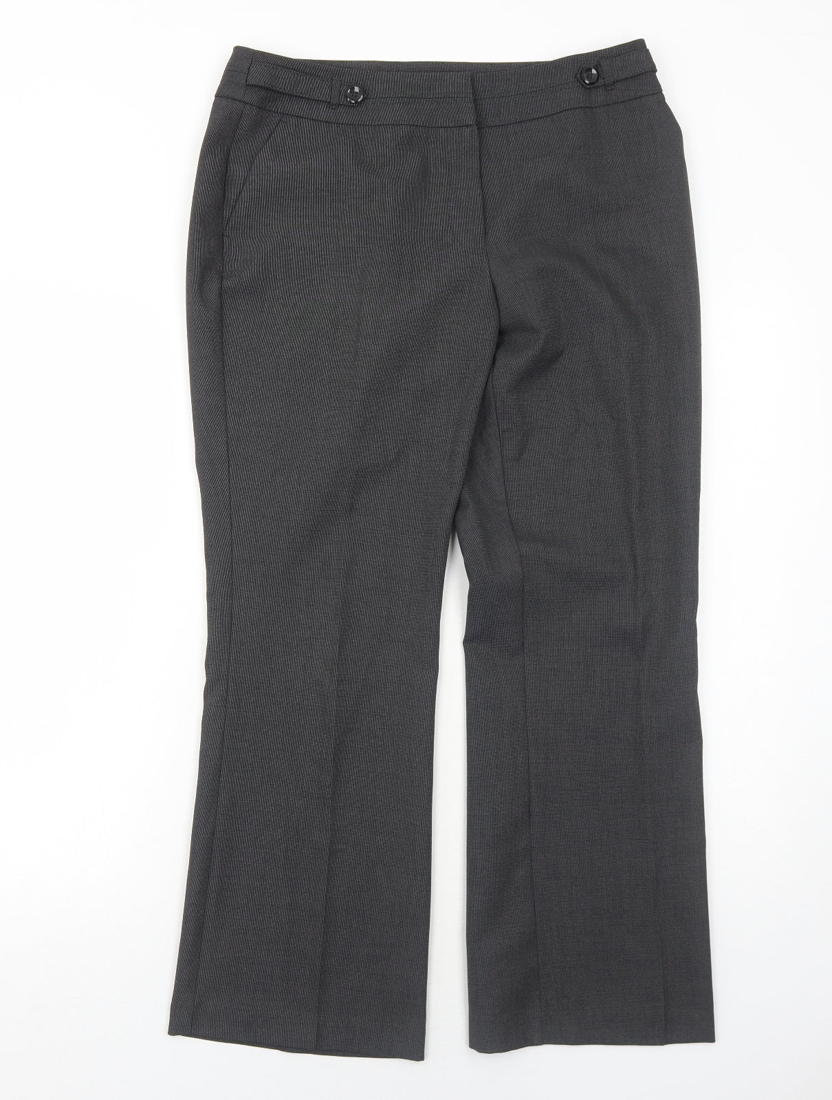 Womens UK Size 12 BHS Regular Fit  Grey Trousers