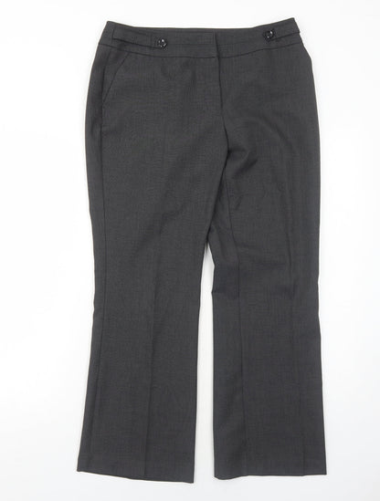 Womens UK Size 12 BHS Regular Fit  Grey Trousers