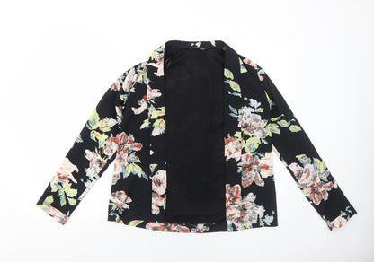 Womens UK Size 6 Select Black Kimono Blouse