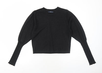 Womens UK Size M Zara Black Pullover Jumper