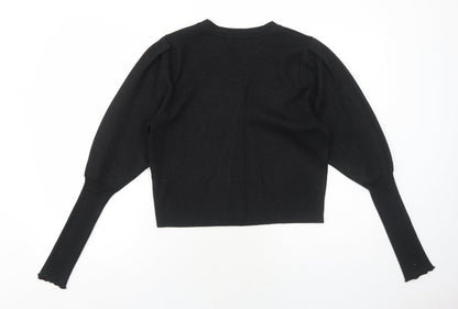 Womens UK Size M Zara Black Pullover Jumper