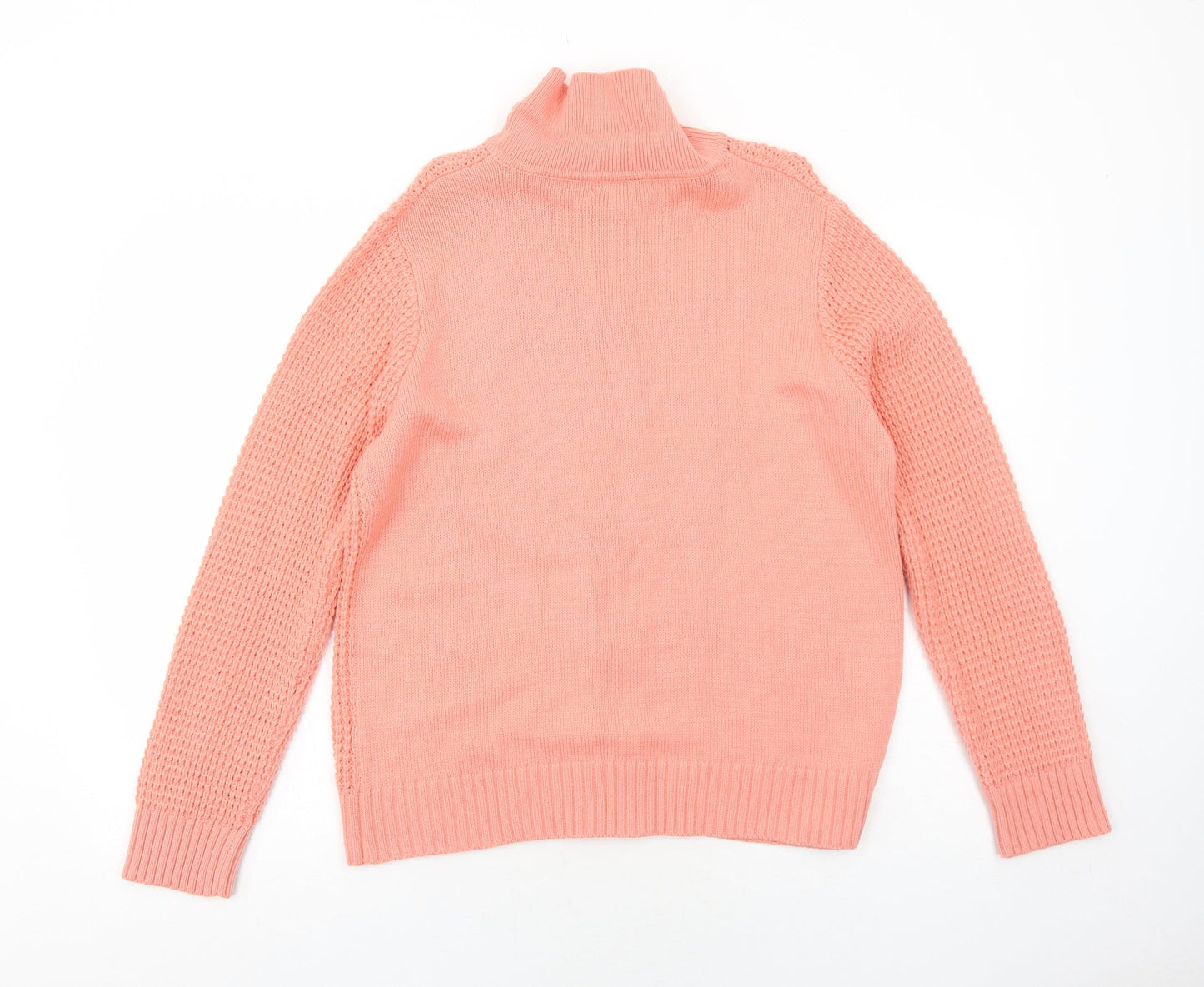 Womens UK Size M Bonmarché Orange Full Zip Jumper