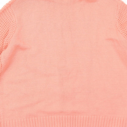 Womens UK Size M Bonmarché Orange Full Zip Jumper