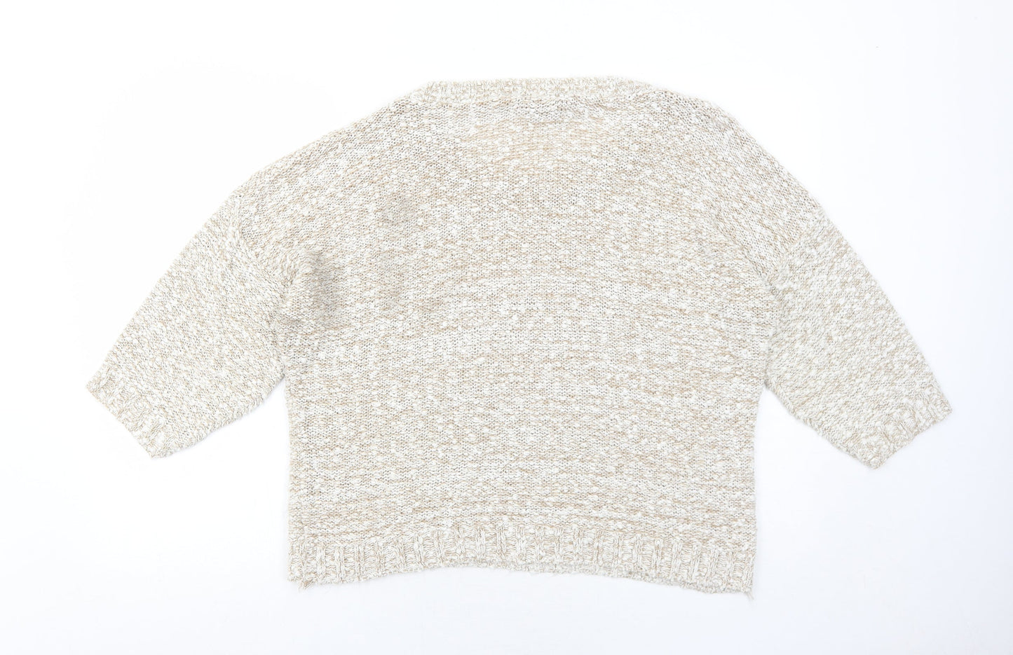 Womens UK Size M Bonmarché Beige Pullover Jumper