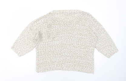 Womens UK Size M Bonmarché Beige Pullover Jumper