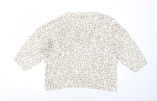 Womens UK Size M Bonmarché Beige Pullover Jumper