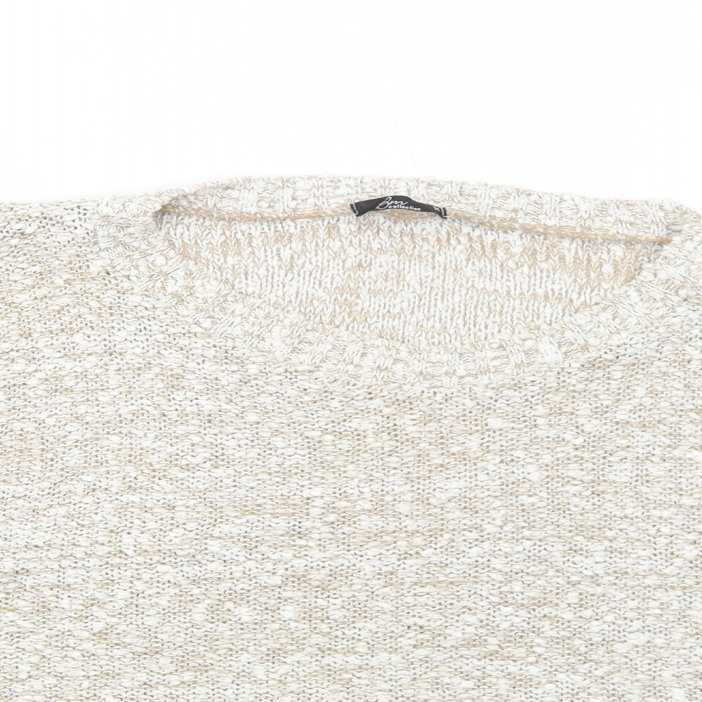 Womens UK Size M Bonmarché Beige Pullover Jumper