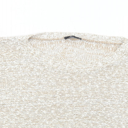 Womens UK Size M Bonmarché Beige Pullover Jumper