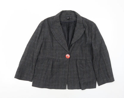 Womens UK Size 16 H&M Grey Jacket