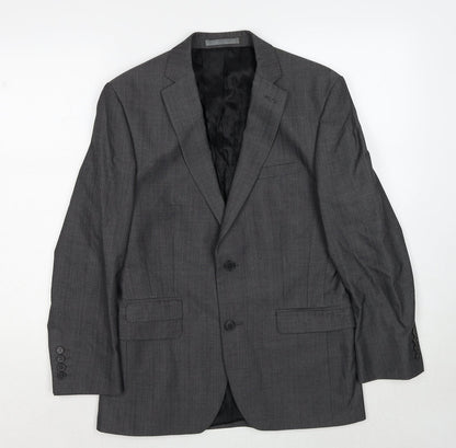 Mens UK Size 36 Red Herring Regular Grey Suit Jacket