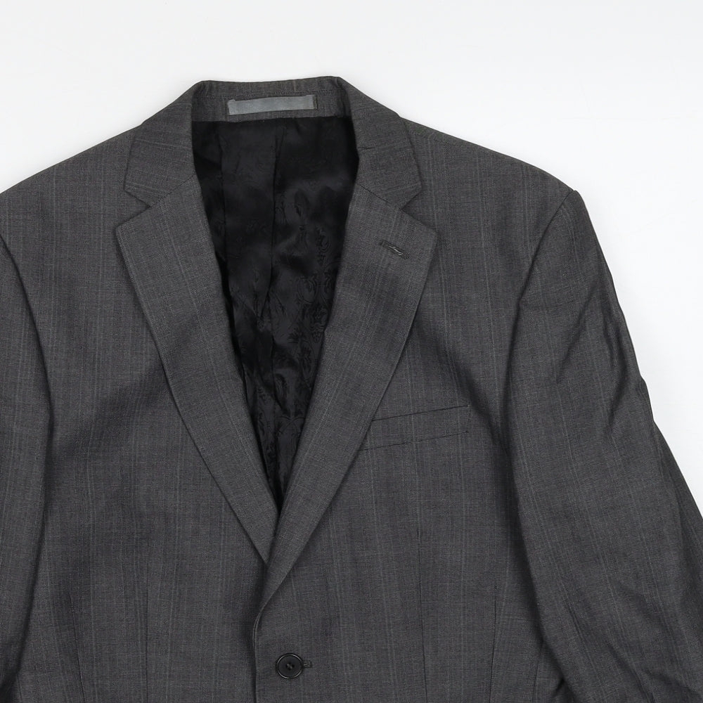Mens UK Size 36 Red Herring Regular Grey Suit Jacket