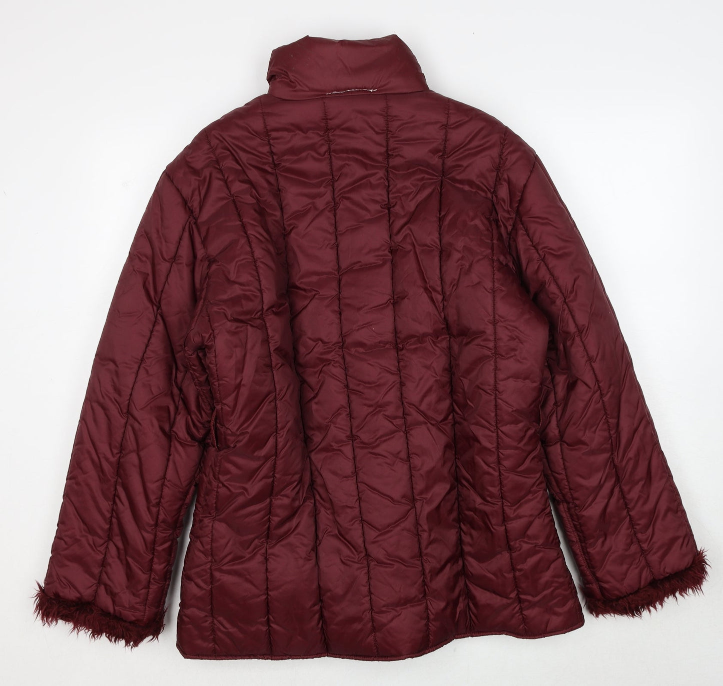 Bufi Girls Red Puffer Jacket Jacket Size 14 Years Zip