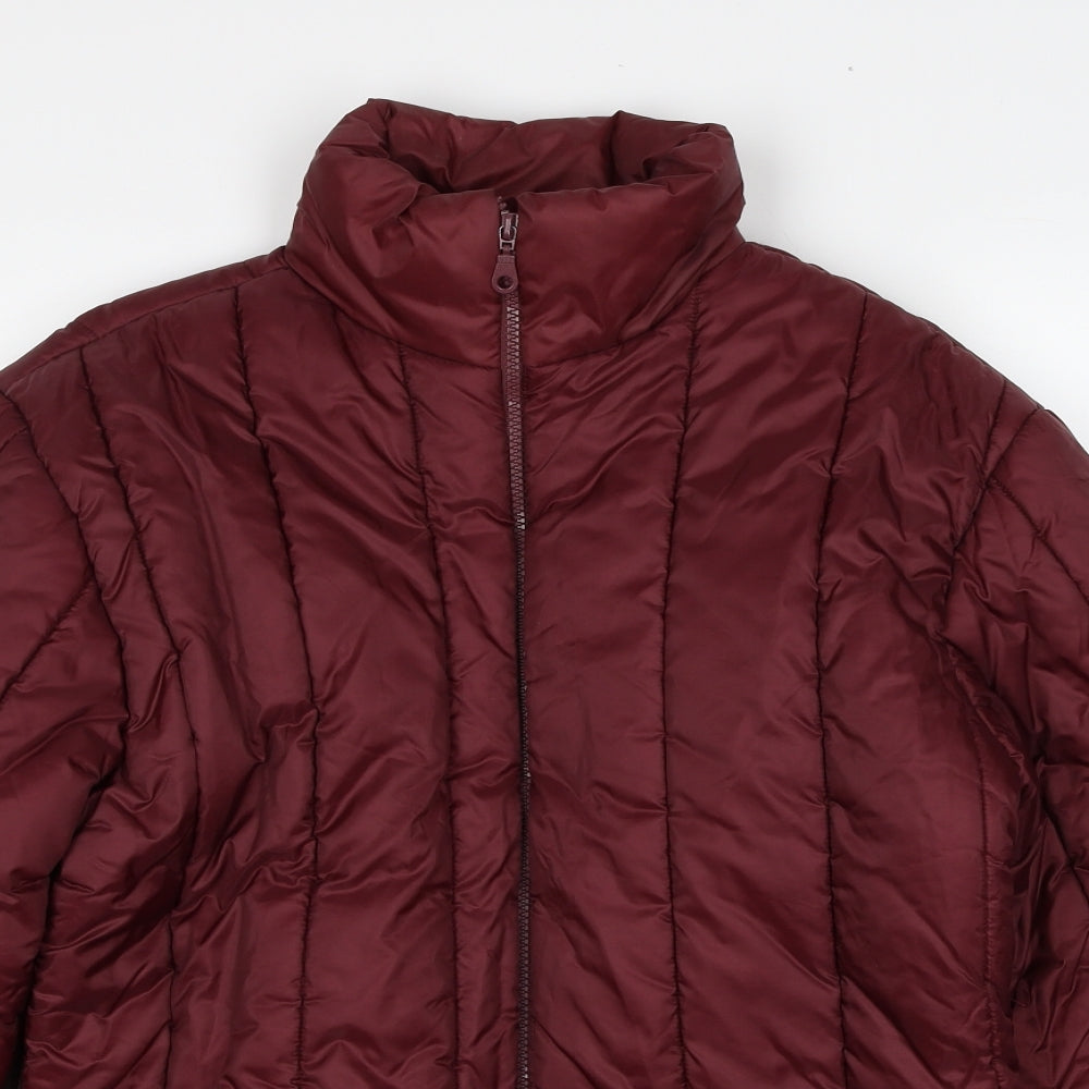 Bufi Girls Red Puffer Jacket Jacket Size 14 Years Zip