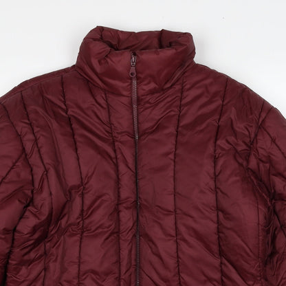 Bufi Girls Red Puffer Jacket Jacket Size 14 Years Zip
