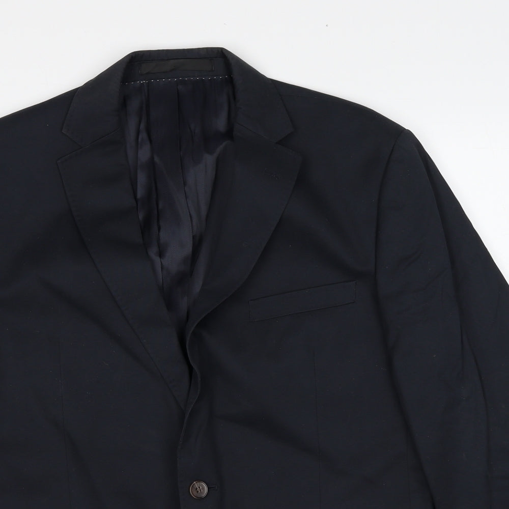 Mens UK Size 42 Marks and Spencer Regular Blue Suit Jacket