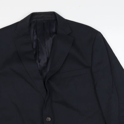 Mens UK Size 42 Marks and Spencer Regular Blue Suit Jacket