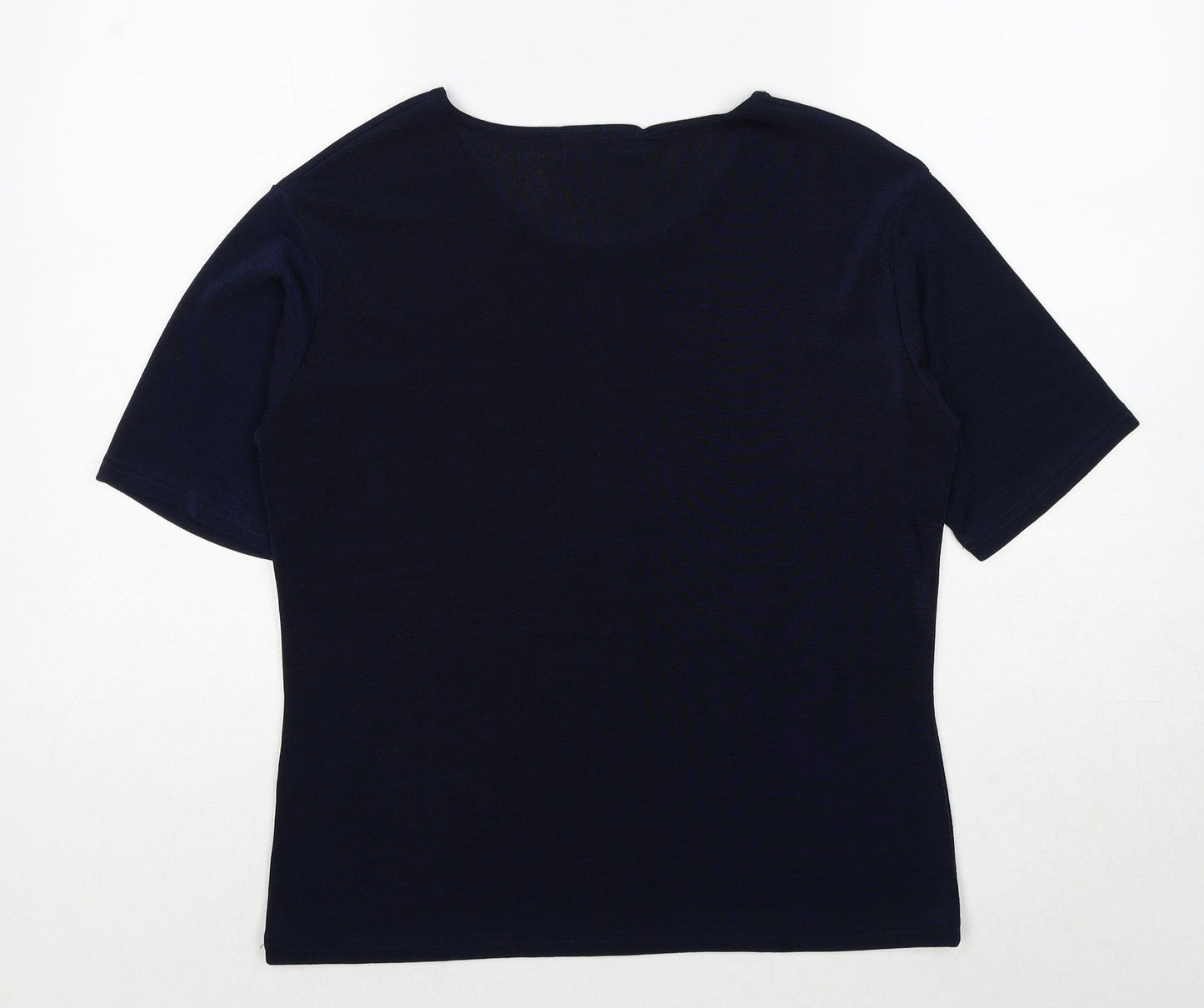 Womens UK Size M Joella Di Marco Blue Basic T-Shirt