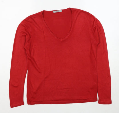 Womens UK Size 10 Marks and Spencer Red Pullover Jumper