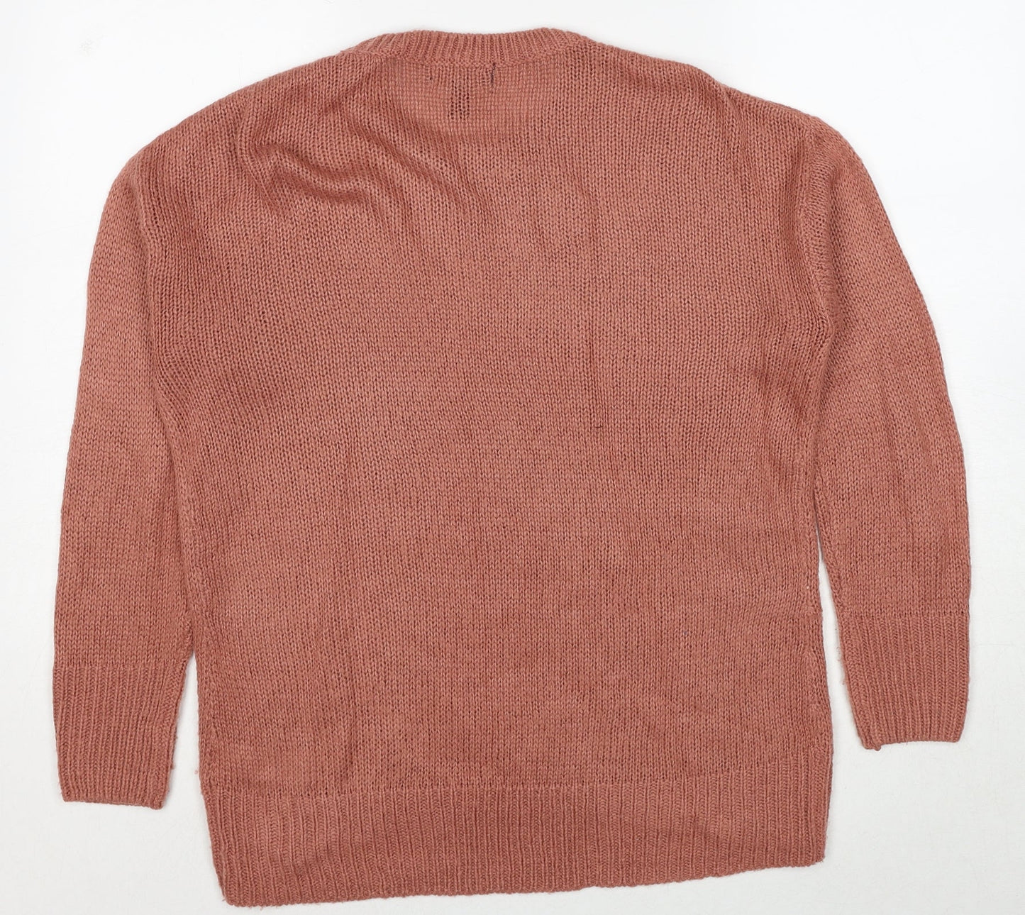 Womens UK Size S New Look Brown Pullover Jumper