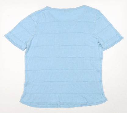 Womens UK Size 16 Marks and Spencer Blue Pullover Jumper