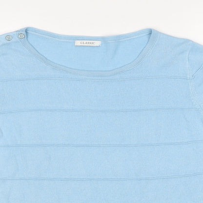 Womens UK Size 16 Marks and Spencer Blue Pullover Jumper