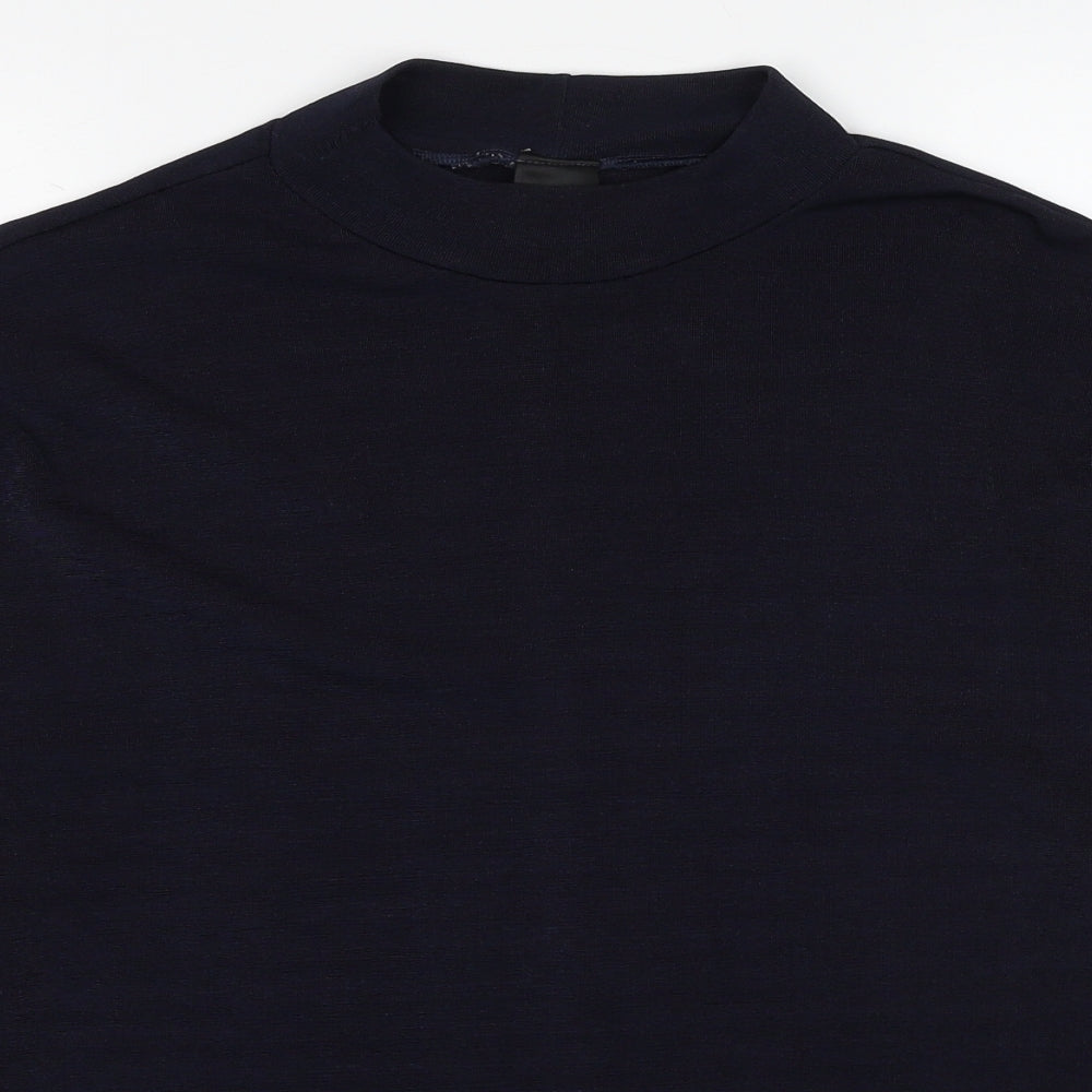 Womens UK Size XL ELVI Blue Basic T-Shirt