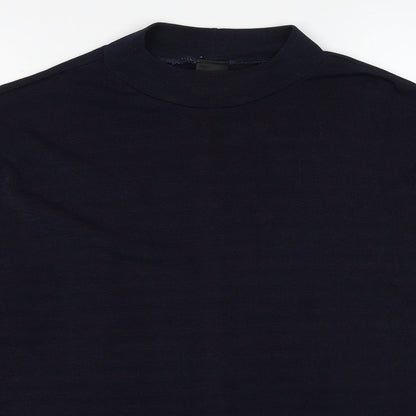 Womens UK Size XL ELVI Blue Basic T-Shirt