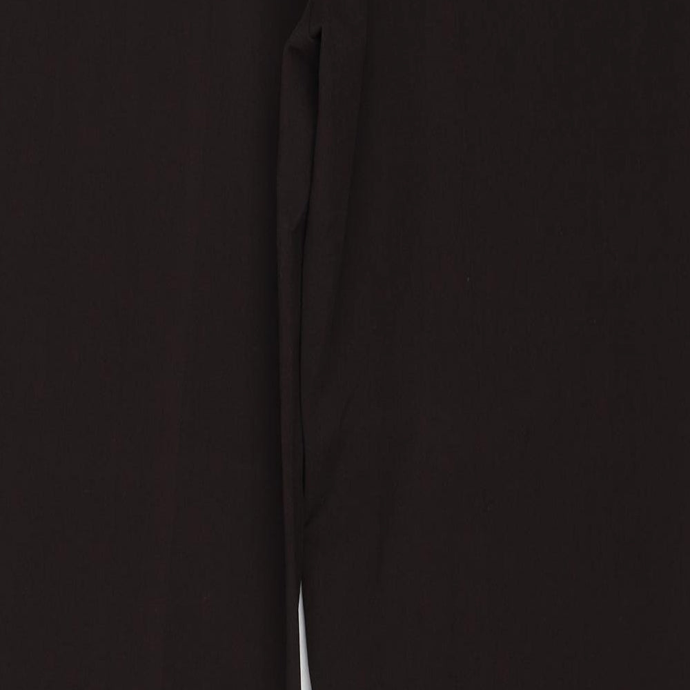 C.M.D Womens Brown Polyester Trousers Size 16 Regular Zip