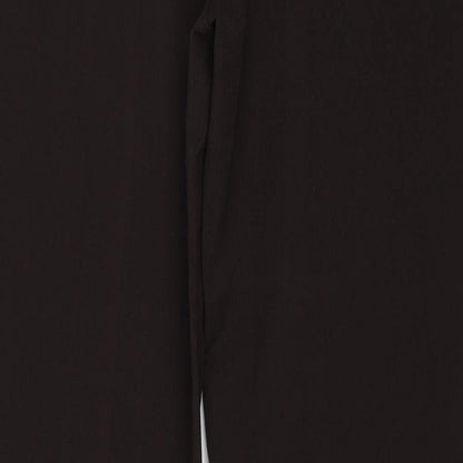 C.M.D Womens Brown Polyester Trousers Size 16 Regular Zip