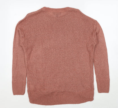 Womens UK Size M New Look Brown Pullover Jumper