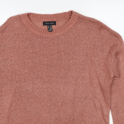 Womens UK Size M New Look Brown Pullover Jumper
