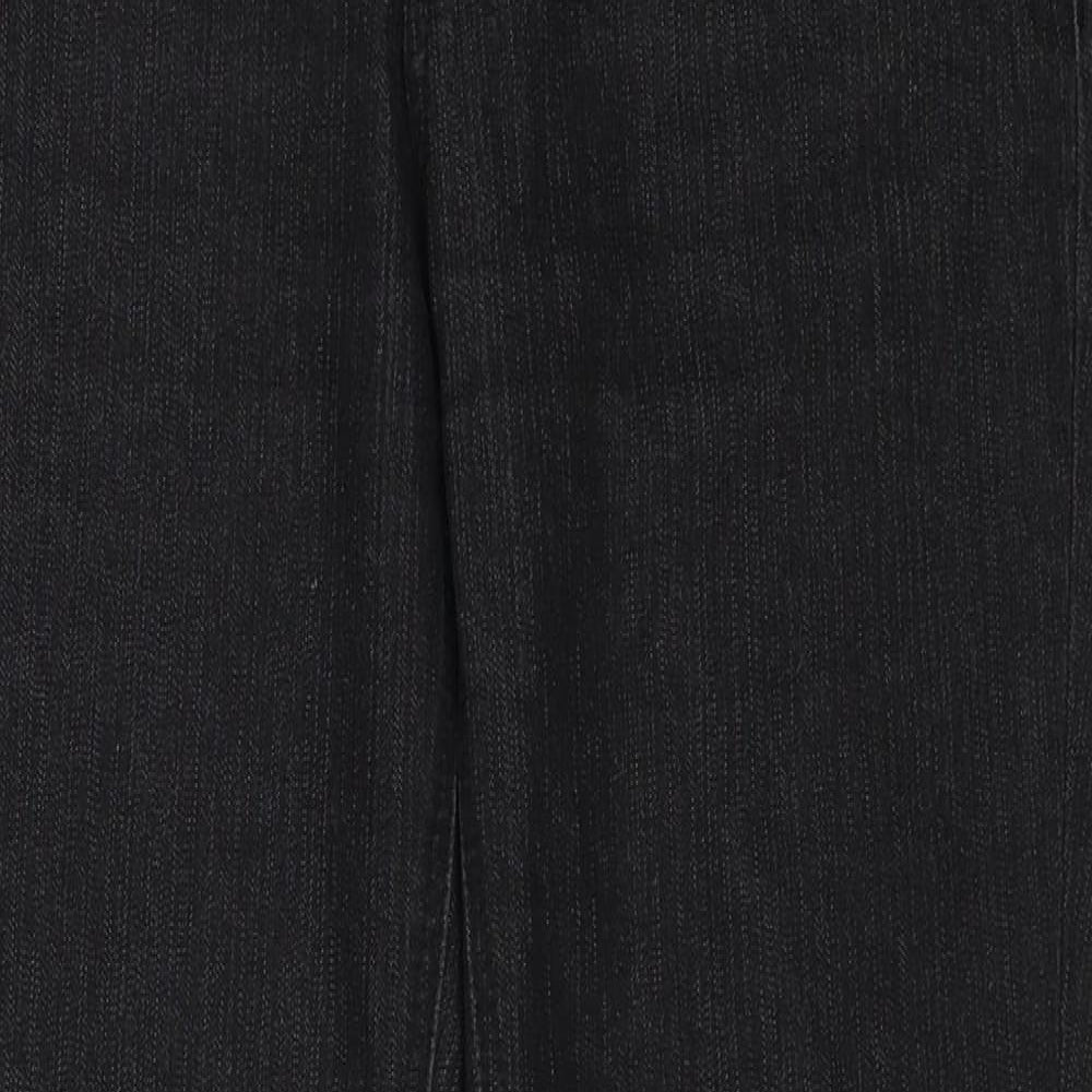 Yessica Womens Black Cotton Skinny Jeans Size 10 Regular Zip