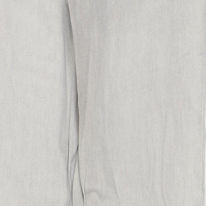 MAC Womens Grey Cotton Straight Jeans Size 26 in Regular Zip