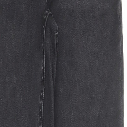 New Look Womens Black Cotton Skinny Jeans Size 8 Regular Zip