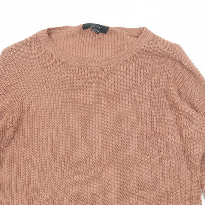 Womens UK Size M FOREVER 21 Brown Pullover Jumper